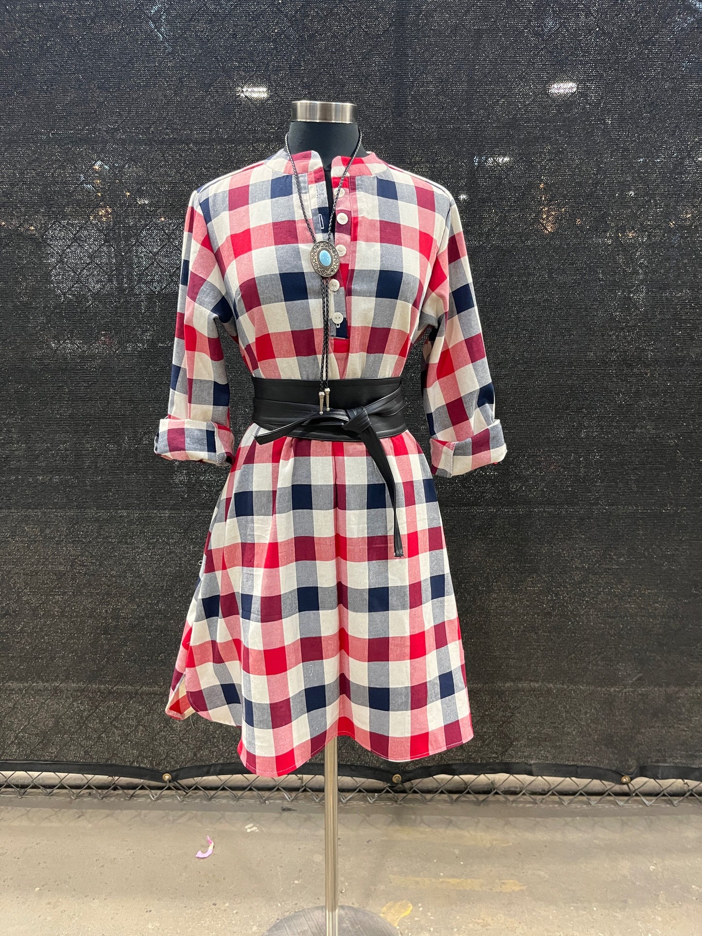 Plaid Pizzazz Shirt Dress