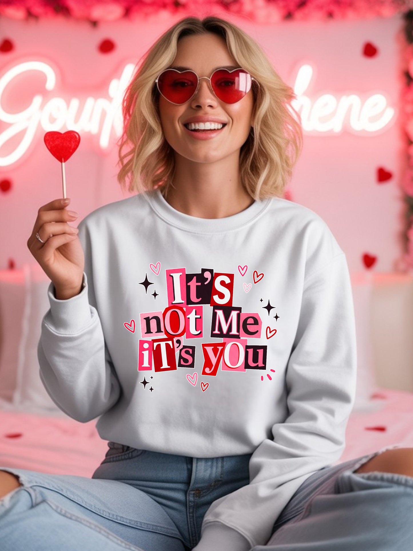 It's not me its you Valentines Unisex Crewneck Sweatshirt