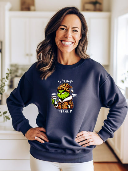 The Grinch Drama - Crewneck Relaxed Fit Sweatshirt