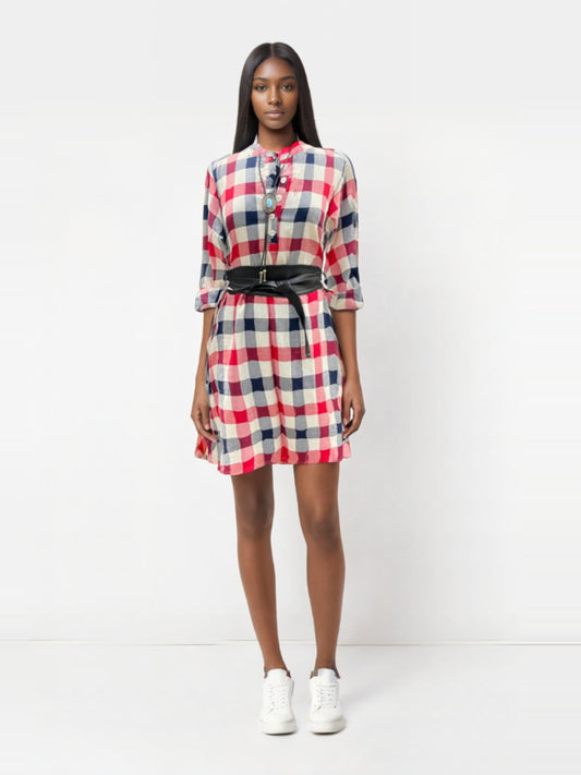 Plaid Pizzazz Shirt Dress