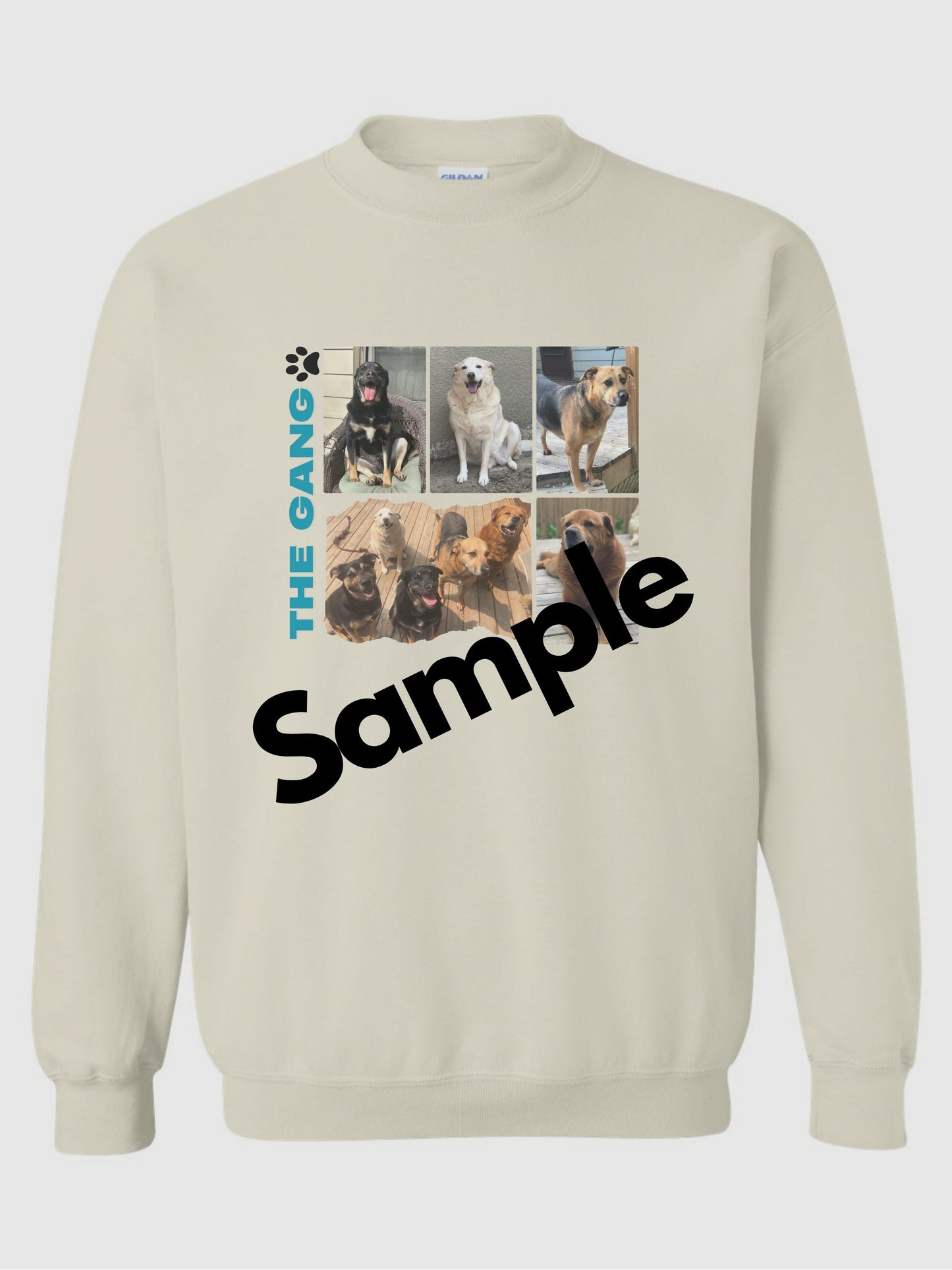 Custom Dog Personalized Pet Unisex Crewneck Sweatshirt