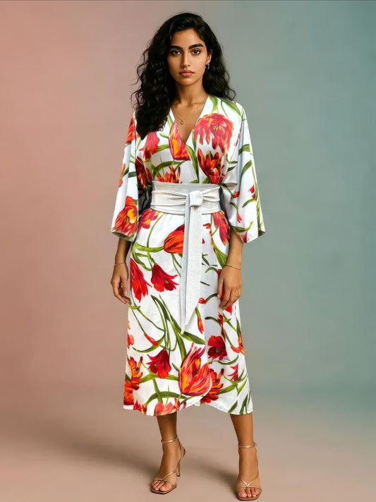 Ember Bloom Kimono