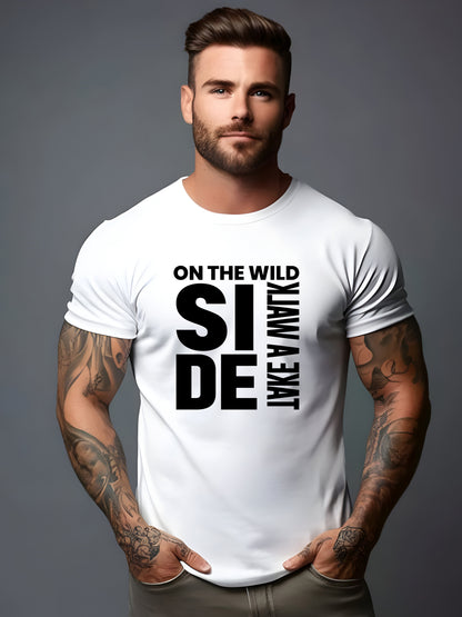 Take a walk on the wilde side Unisex Relaxed Fit Tee White