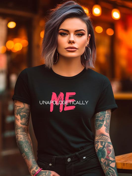 Unapologetically Me - Unisex Relaxed Fit Tee Black