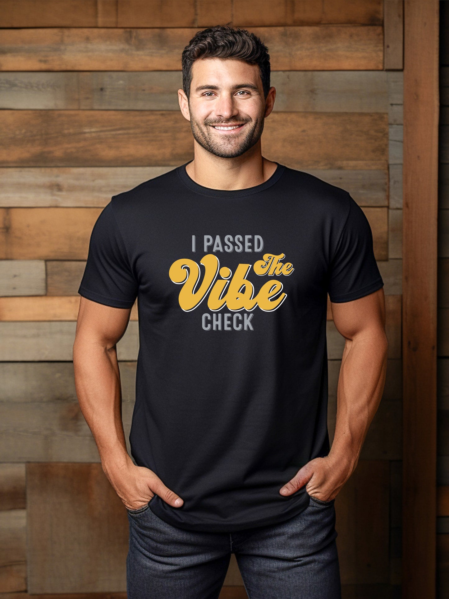 I Passed the Vibe Check -  Unisex Relaxed Fit Tee Black