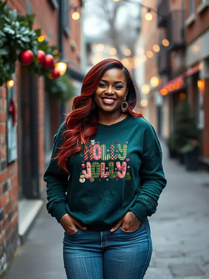 Holly Jolly - Unisex Christmas Crewneck Sweater