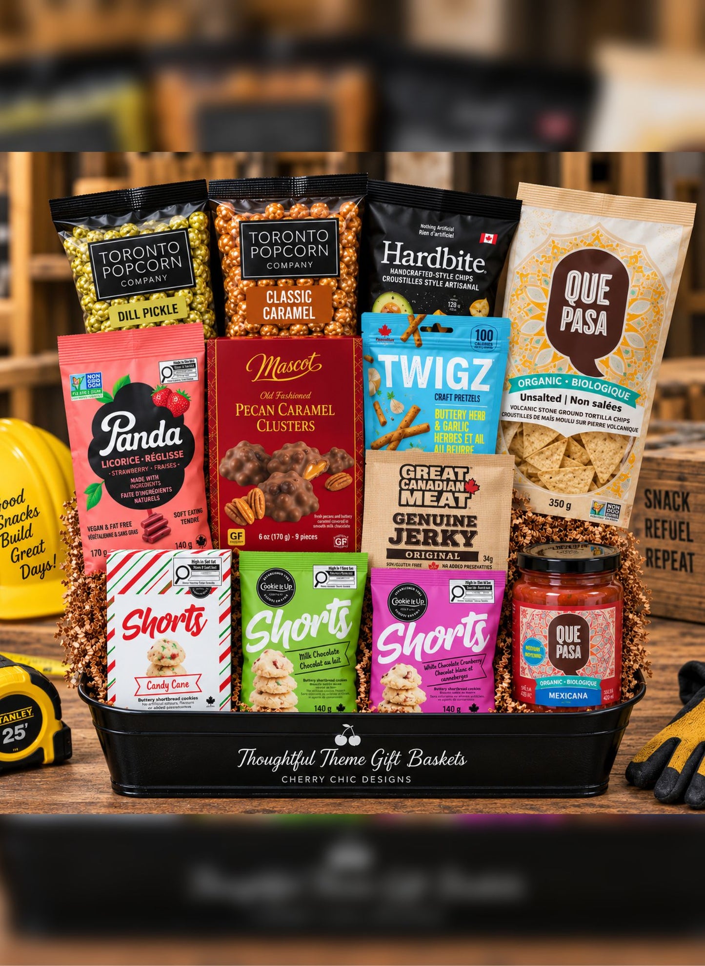 Jobsite Snack Haul Office Party Gift Basket