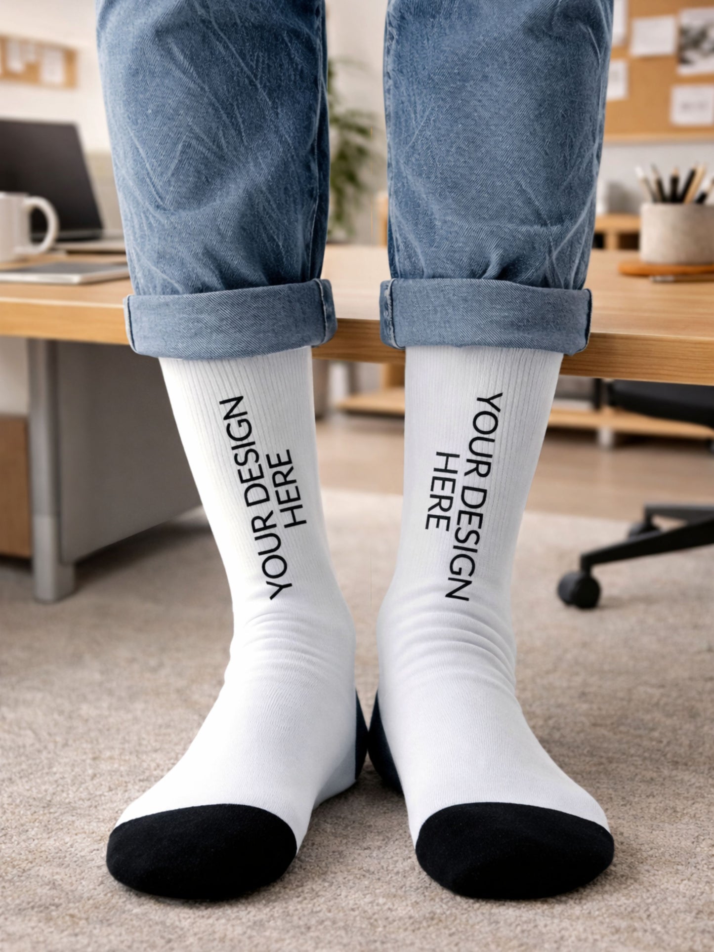 Custom unisex dress socks