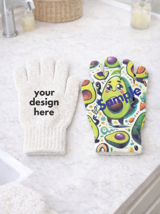 Custom Exfoliating Bath Shower Glove
