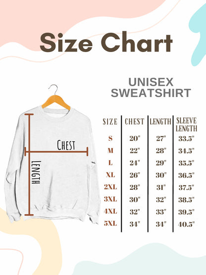 Checkered Love Heart - Crewneck Relaxed Fit Sweatshirt