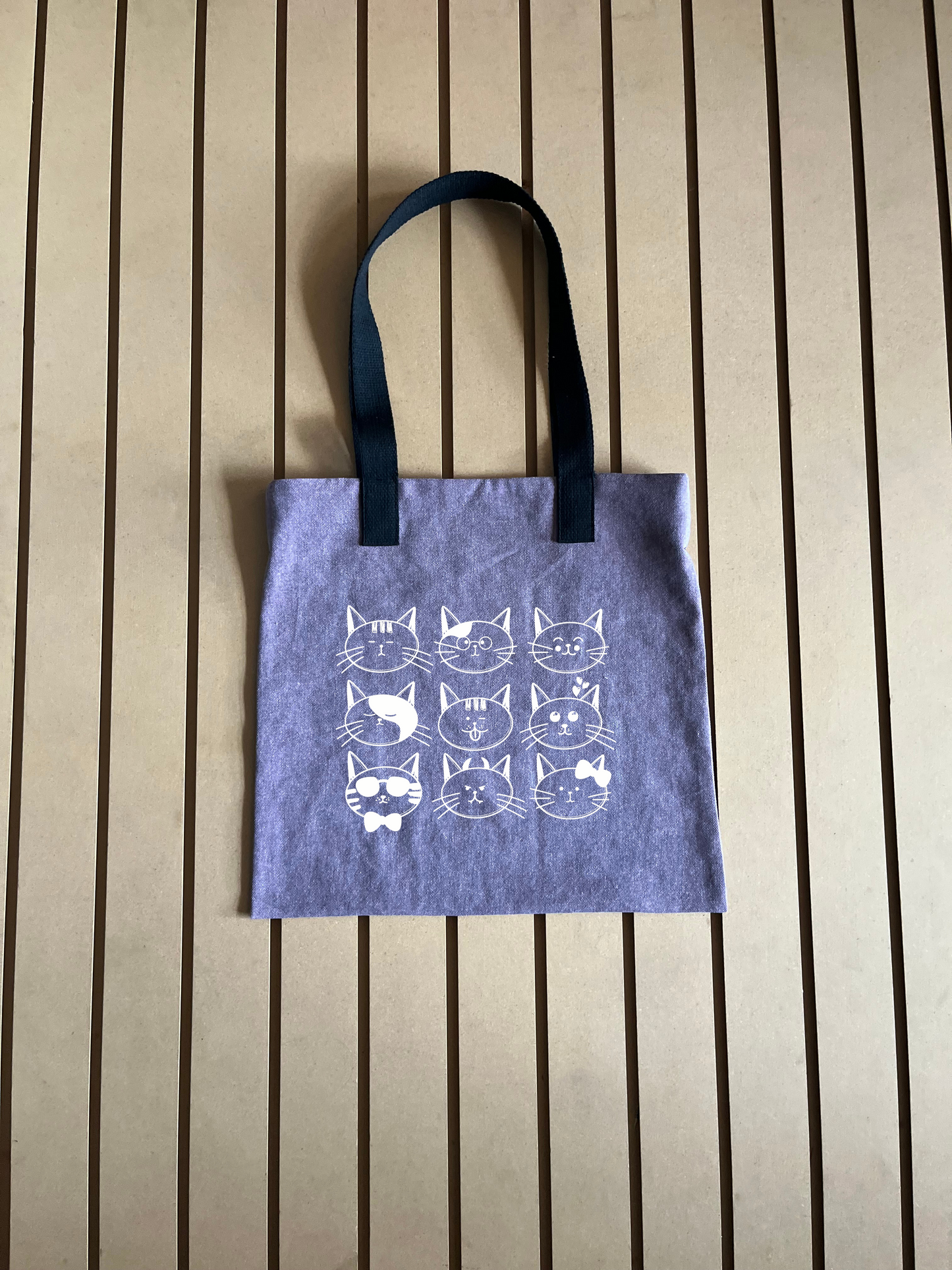 Multi Cat Faces - Colour Tote Bag
