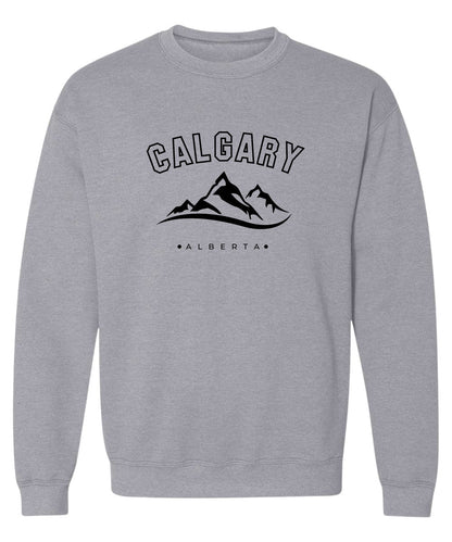 Calgary Alberta - Crewneck Rlaxed Fit Sweatshirt Grey