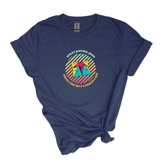 Relaxed Fit T Shirts | Heather Navy T Shirt | CHERRY CHIC DESIGNS