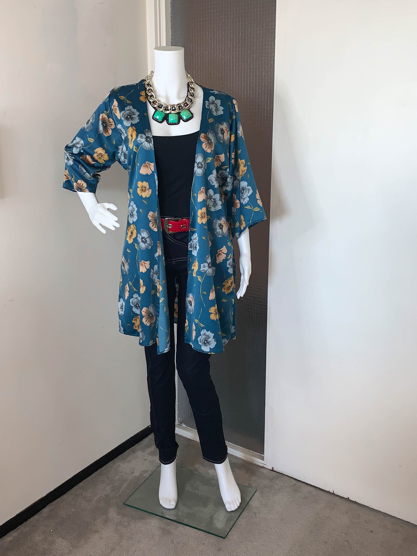 Blue Lagoon Kimono | Lagoon Printed Kimono | CHERRY CHIC DESIGNS