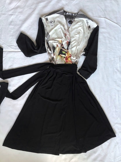 Wrap Around Dress | Black Wrap Dress | CHERRY CHIC DESIGNS