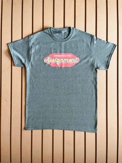 I Understood the Assignement - Relaxed Fit Tee Heather Green